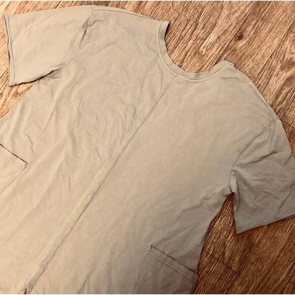 NWOT Free People Movement Tan Mocha Latte Hot Shot Tee Romper Size Small - Picture 6 of 11